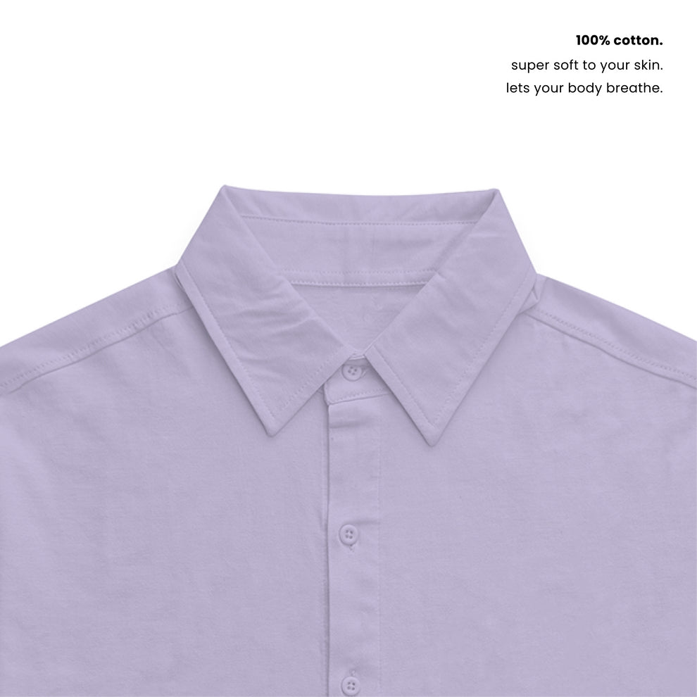 RELAXED COTTON SHIRT [7 Solid Colours] [240 GSM]