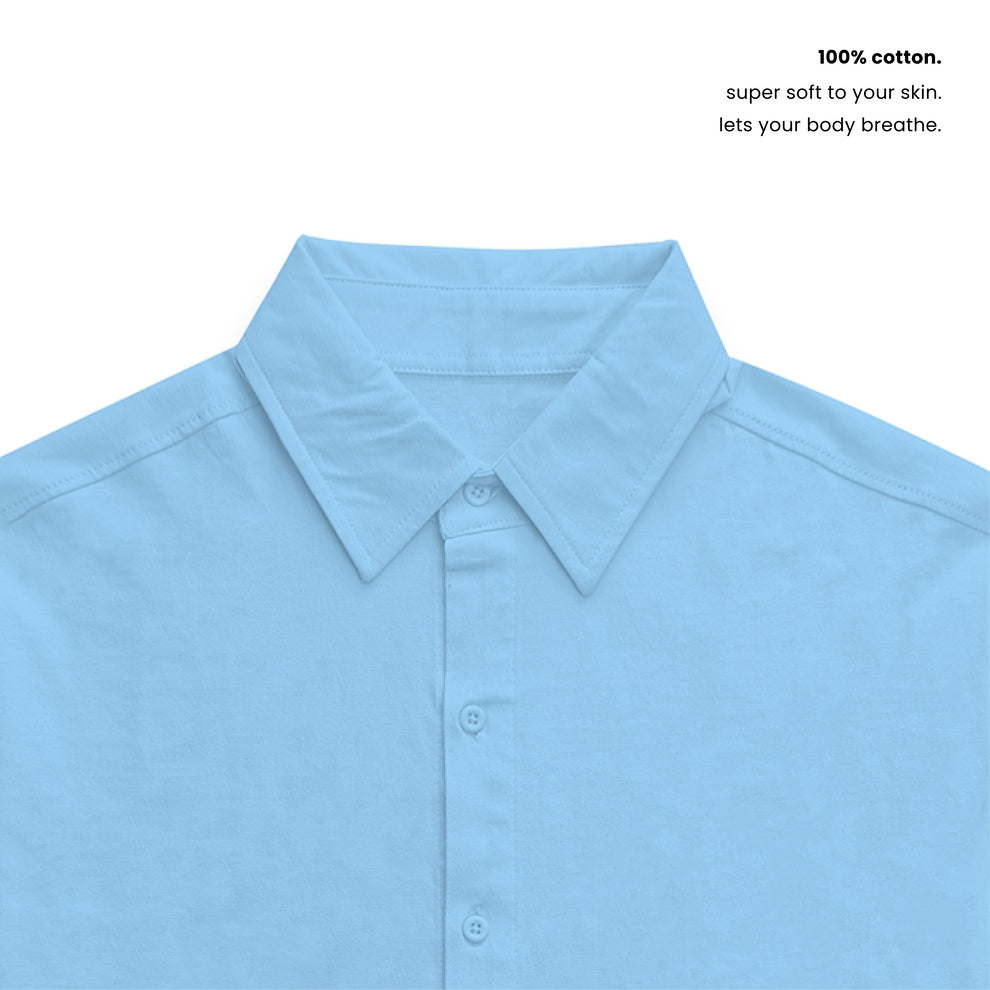 RELAXED COTTON SHIRT [7 Solid Colours] [240 GSM]