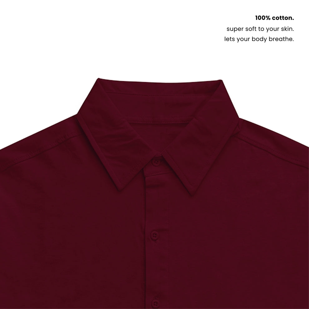 RELAXED COTTON SHIRT [7 Solid Colours] [240 GSM]