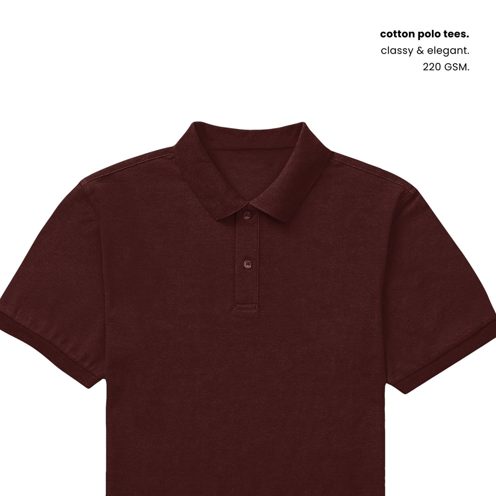 COTTON POLO [11 Solid Colours] [220 GSM]