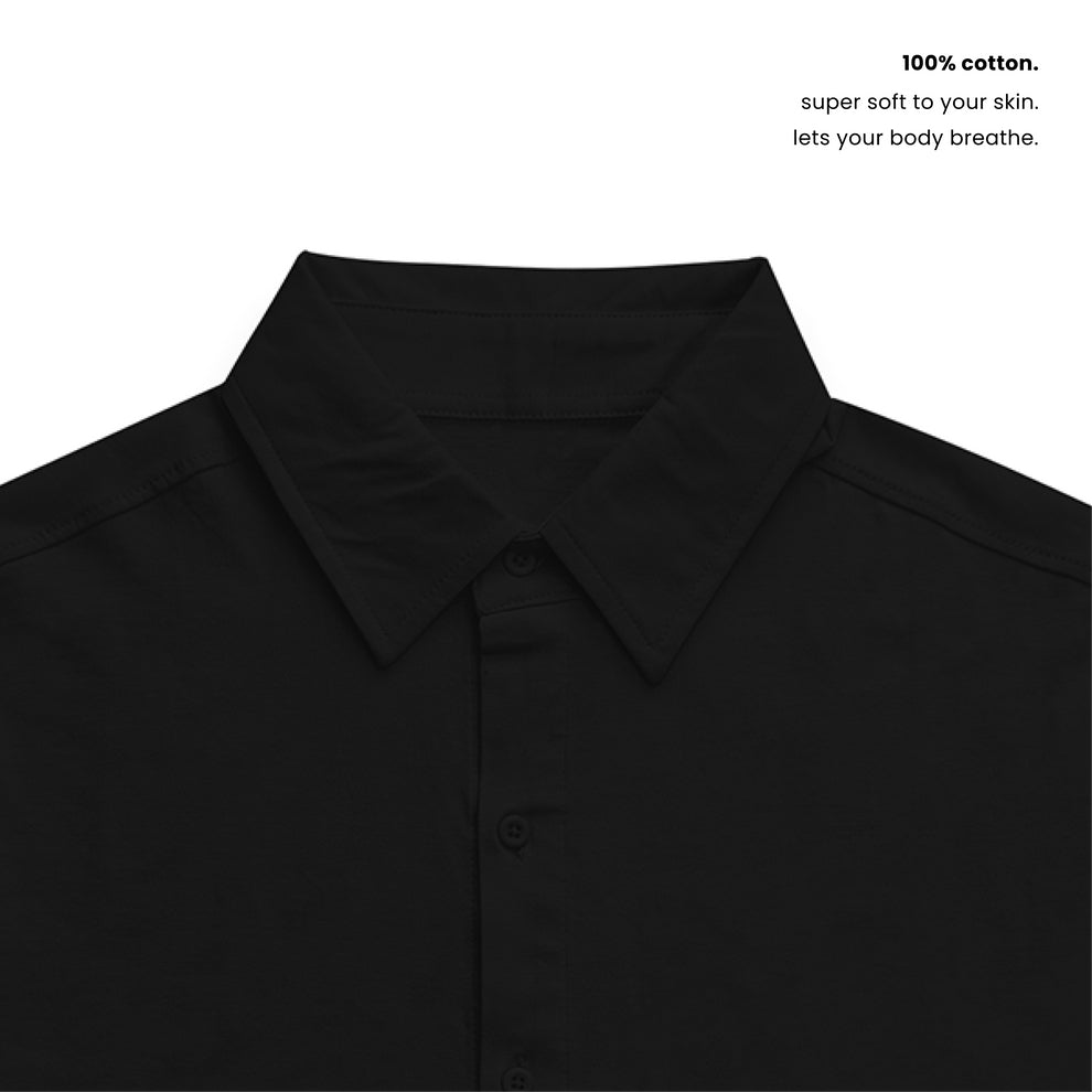 RELAXED COTTON SHIRT [7 Solid Colours] [240 GSM]