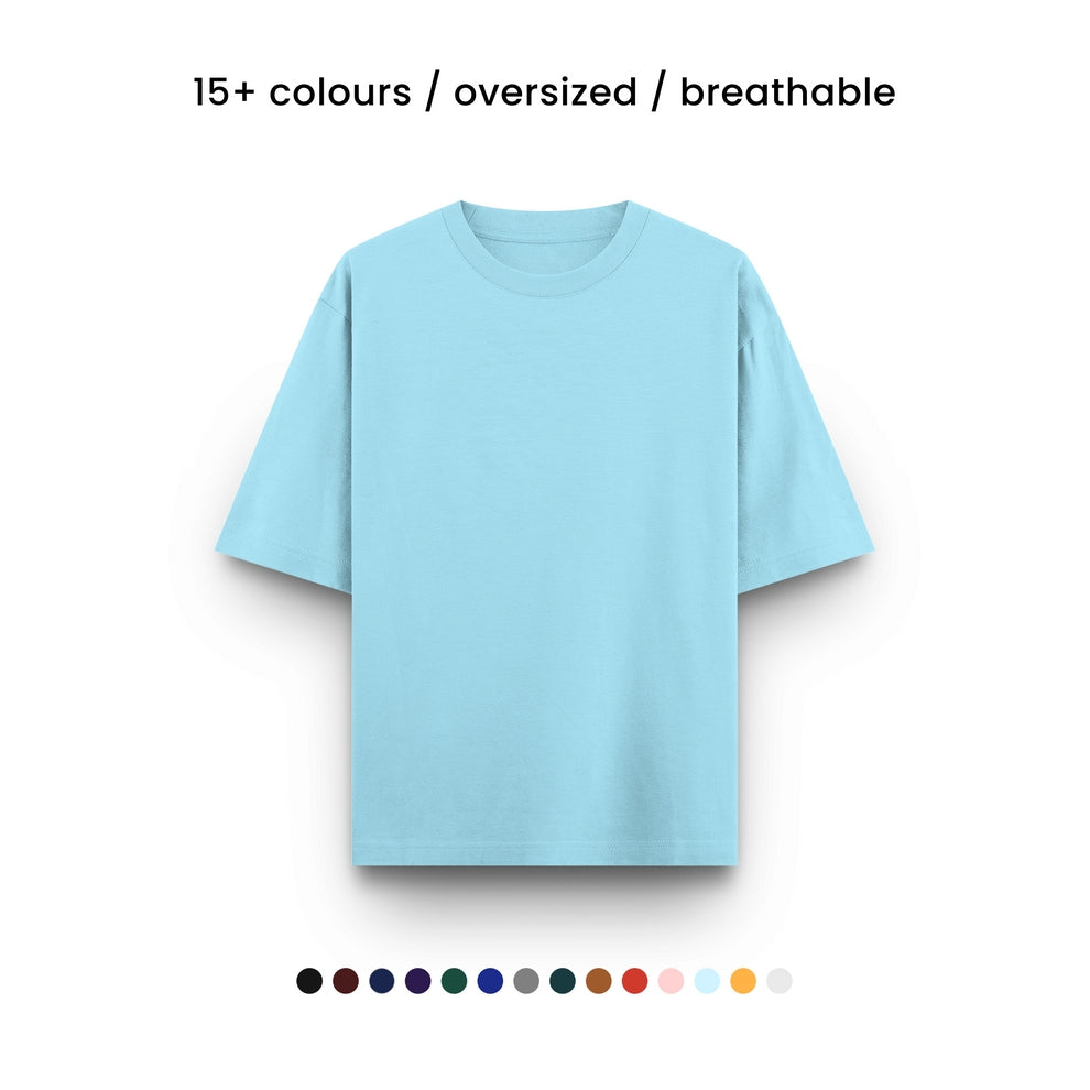 SUPER COMBED COTTON OVERSIZED TEE [14 COLOURS] [240 GSM, 100% COTTON]