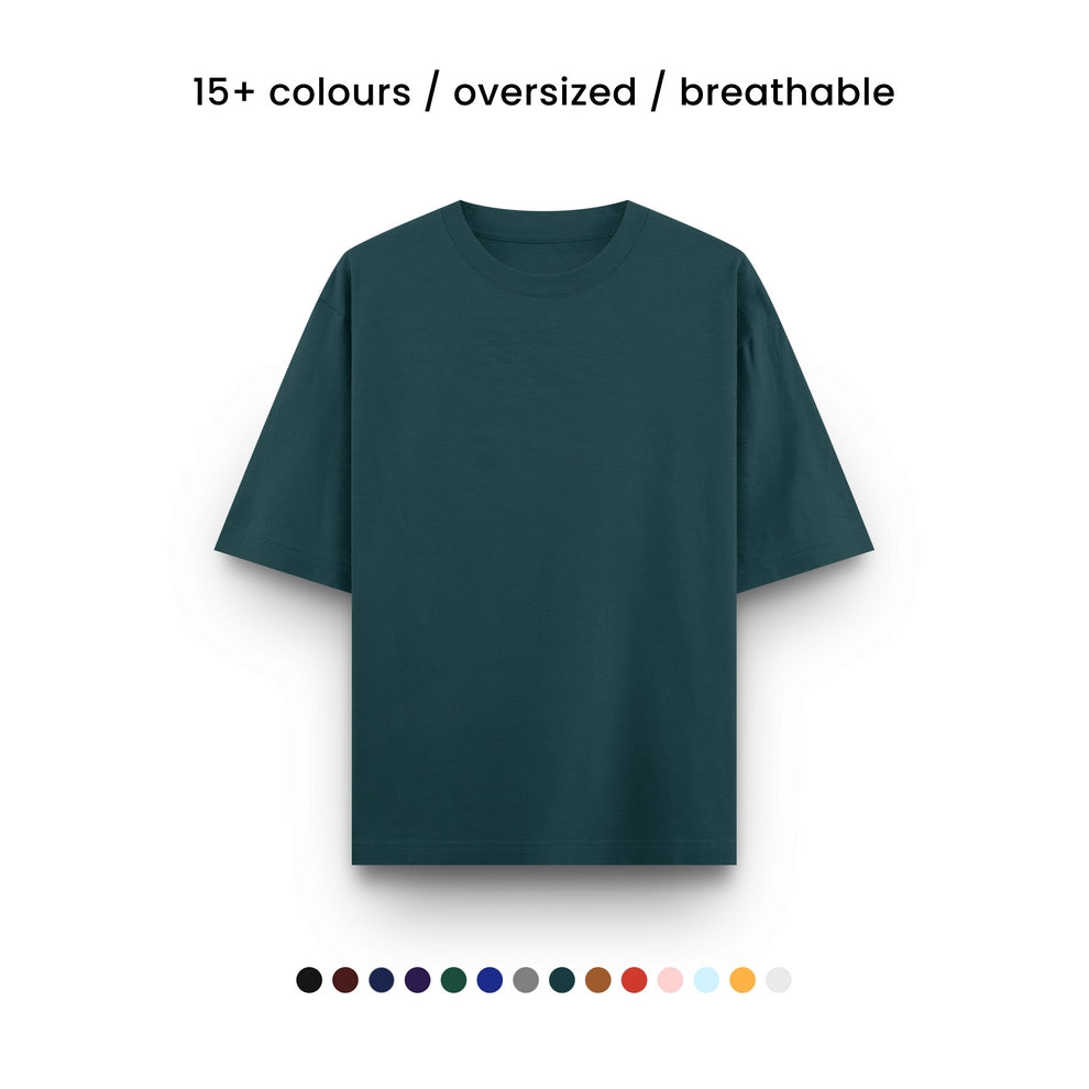 SUPER COMBED COTTON OVERSIZED TEE [14 COLOURS] [240 GSM, 100% COTTON]