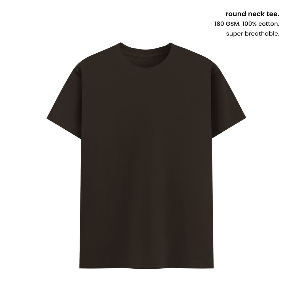SUPER COMBED COTTON ROUND NECK TEE [180 GSM] [13 COLOURS]