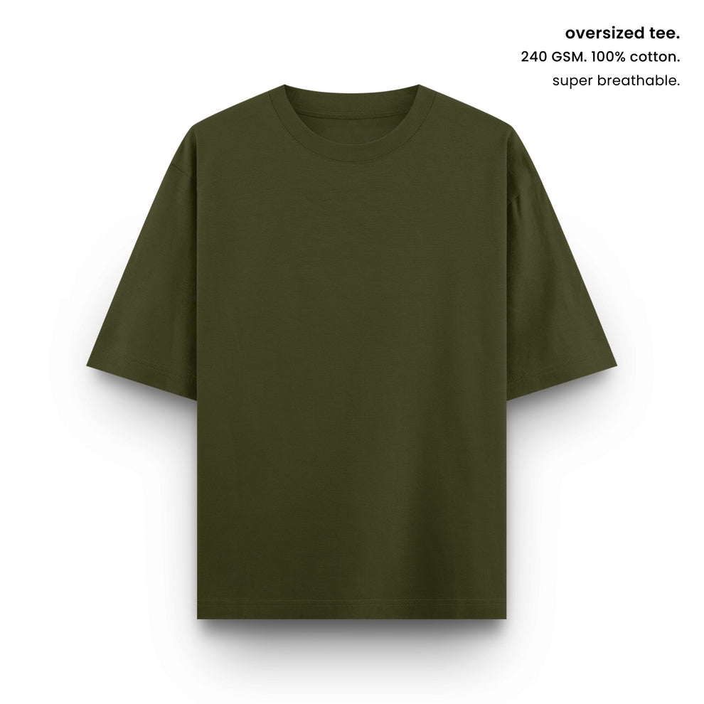 SUPER COMBED COTTON OVERSIZED TEE [14 COLOURS] [240 GSM, 100% COTTON]