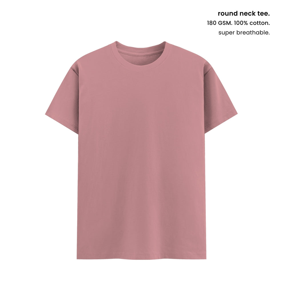 SUPER COMBED COTTON ROUND NECK TEE [180 GSM] [13 COLOURS]