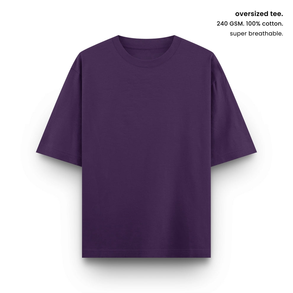 SUPER COMBED COTTON OVERSIZED TEE [14 COLOURS] [240 GSM, 100% COTTON]