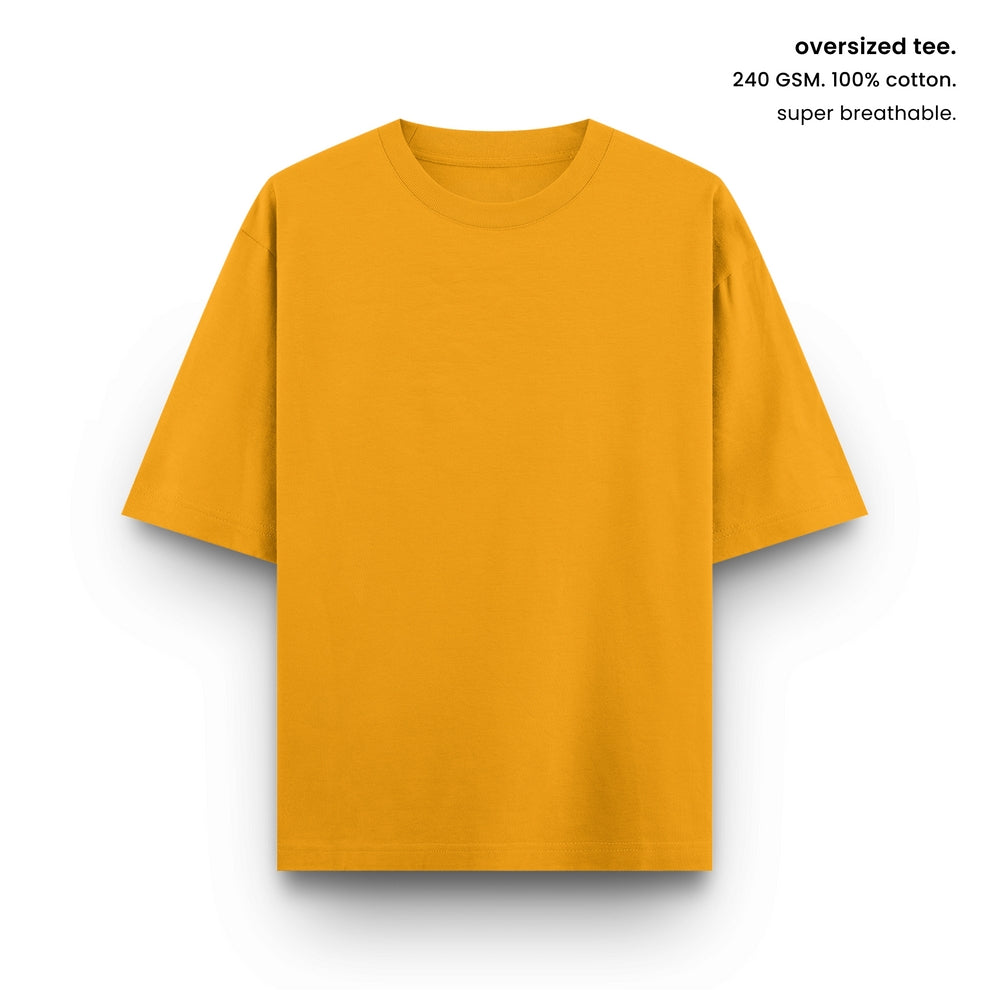 SUPER COMBED COTTON OVERSIZED TEE [14 COLOURS] [240 GSM, 100% COTTON]