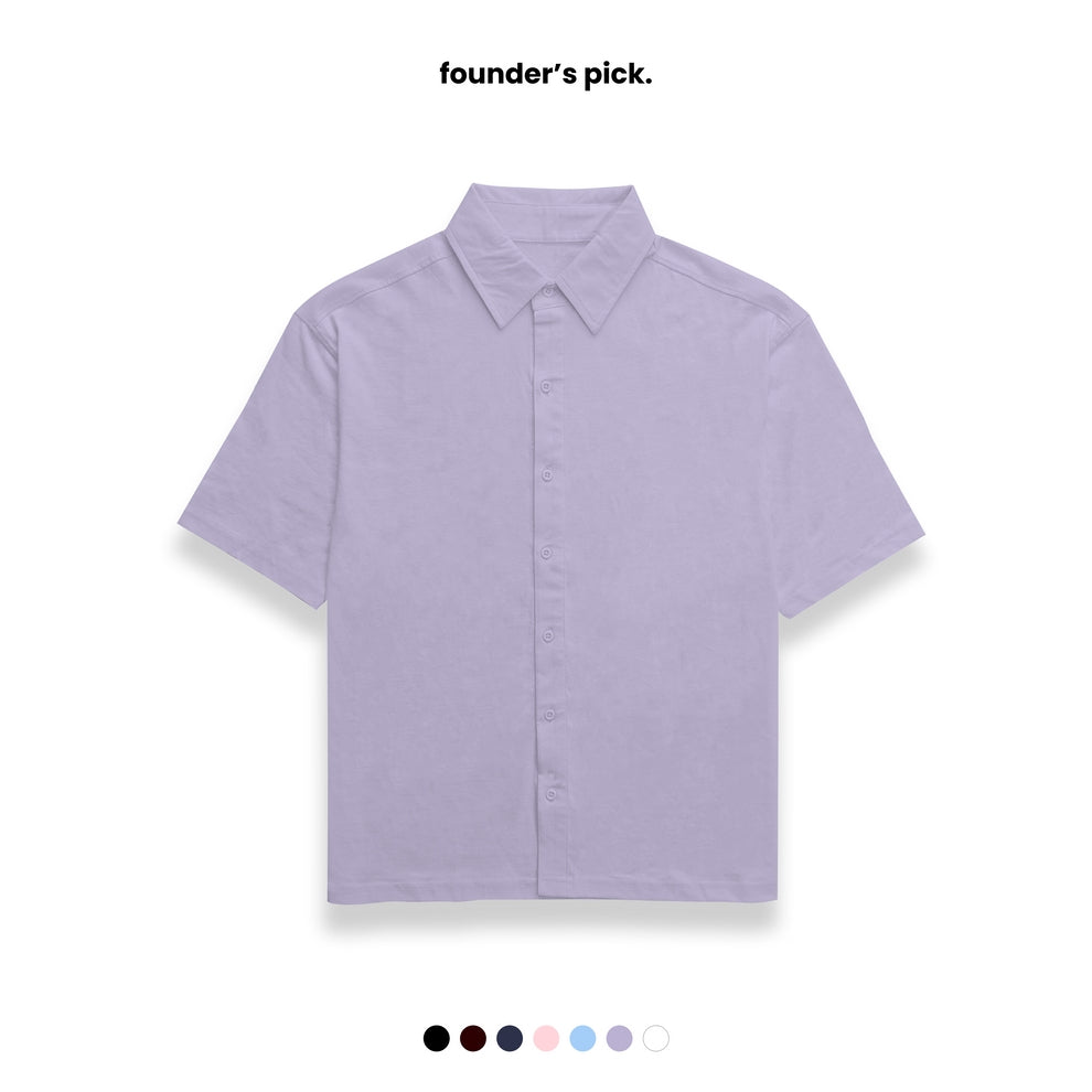 RELAXED COTTON SHIRT [7 Solid Colours] [240 GSM]
