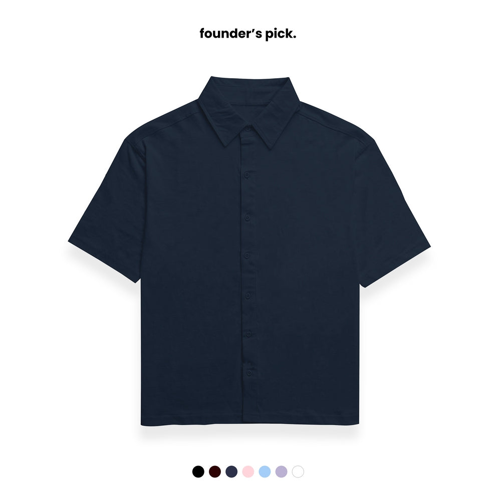 RELAXED COTTON SHIRT [7 Solid Colours] [240 GSM]