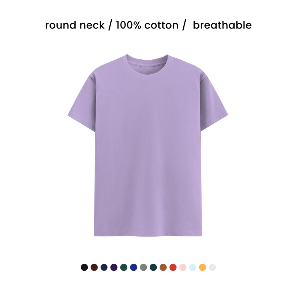SUPER COMBED COTTON ROUND NECK TEE [180 GSM] [13 COLOURS]
