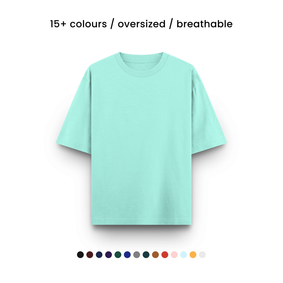 SUPER COMBED COTTON OVERSIZED TEE [14 COLOURS] [240 GSM, 100% COTTON]