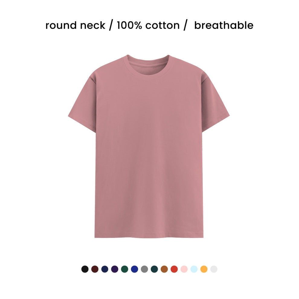 SUPER COMBED COTTON ROUND NECK TEE [180 GSM] [13 COLOURS]