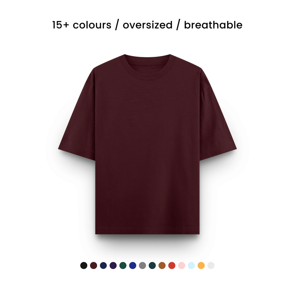 SUPER COMBED COTTON OVERSIZED TEE [14 COLOURS] [240 GSM, 100% COTTON]